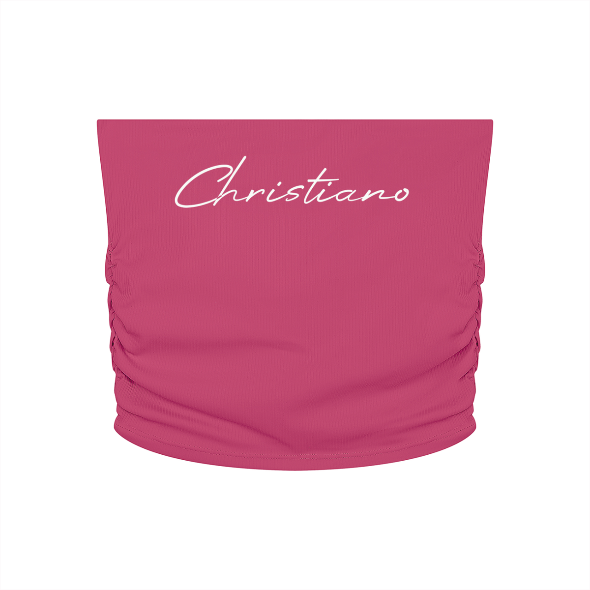 Women’s Ruched Cropped Yoga Tube Top
